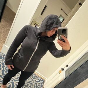 Women's Black Zip-Up Hoodie